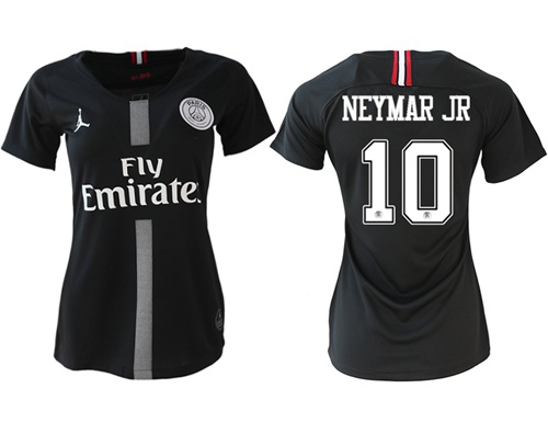 Women's Jordan Paris Saint-Germain #10 Neymar Jr Home Soccer Club Jersey